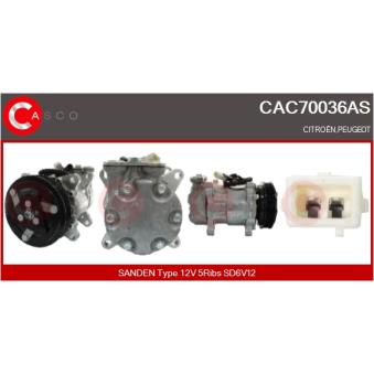 Compresseur, climatisation CASCO [CAC70036AS]