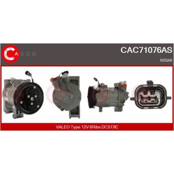 Compresseur, climatisation CASCO [CAC71076AS]