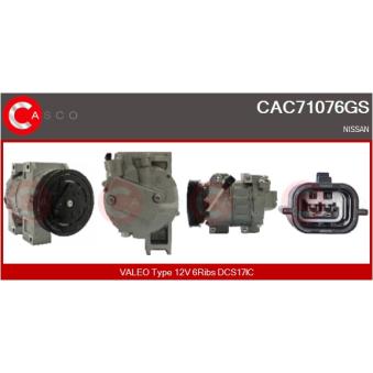 Compresseur, climatisation CASCO [CAC71076GS]