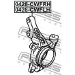 FEBEST 0428-CWFLH - Fusée d'essieu, suspension de roue