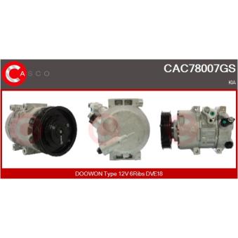 Compresseur, climatisation CASCO [CAC78007GS]