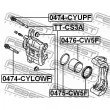 FEBEST 0475-CW5F - Kit de réparation, étrier de frein