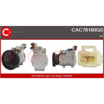 Compresseur, climatisation CASCO [CAC78160GS]
