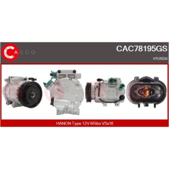 Compresseur, climatisation CASCO [CAC78195GS]