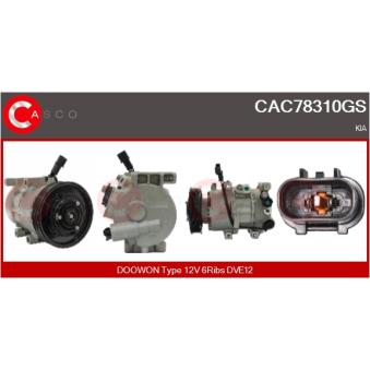 Compresseur, climatisation CASCO [CAC78310GS]