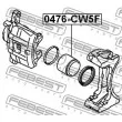 FEBEST 0476-CW5F - Piston, étrier de frein