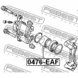 FEBEST 0476-EAF - Piston, étrier de frein