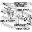 FEBEST 0477C-CY3AF - Jeu de supports d'étriers de freins
