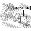FEBEST 0482-CKR - Moyeu de roue arrière