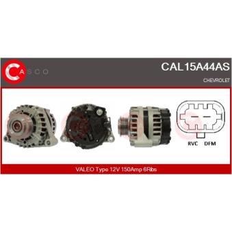 Alternateur CASCO [CAL15A44AS]