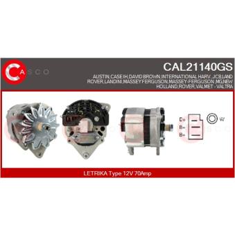 Alternateur CASCO OEM 3477851M91