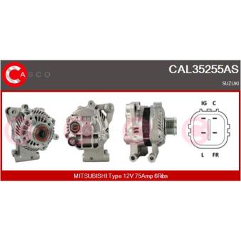 Alternateur CASCO [CAL35255AS]