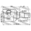 FEBEST 0511-MPVLH - Jeu de joints, arbre de transmission avant gauche