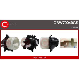 Pulseur d'air habitacle CASCO CBW70049GS pour CITROEN C4 Picasso 1.6 THP 150 - 150cv