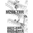 FEBEST 0523-EPFR - Entretoise/tige, stabilisateur avant droit