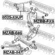 FEBEST 0525-X9UP - Triangle ou bras de suspension (train arrière)