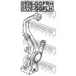 FEBEST 0528-GGFRH - Fusée d'essieu, suspension de roue