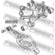 FEBEST 0530-002 - Coquille Caster, corps d'essieu