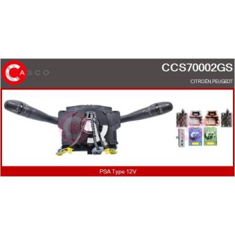 Commutateur de colonne de direction CASCO CCS70002GS pour KIA CEED 2.0 HDi - 110cv