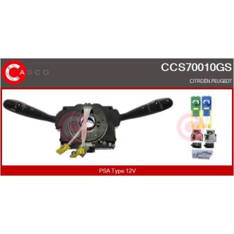 Commutateur de colonne de direction CASCO CCS70010GS pour KIA CEED 2.0 HDi - 110cv