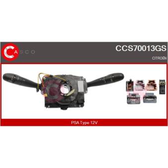 Commutateur de colonne de direction CASCO CCS70013GS pour CITROEN C2 1.4 - 73cv
