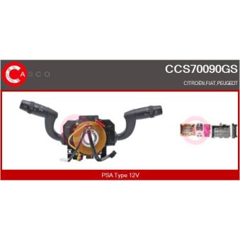 Commutateur de colonne de direction CASCO CCS70090GS pour PEUGEOT BOXER 2.0 BlueHDi 110 - 110cv