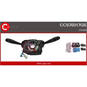 Commutateur de colonne de direction CASCO CCS70317GS pour DAEWOO LANOS 1.2 THP 110 - 110cv