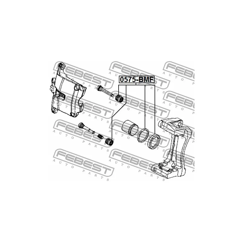 Kit de réparation, étrier de frein FEBEST 0575-BMF - Visuel 1
