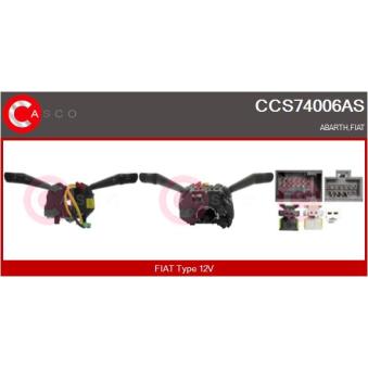 Commutateur de colonne de direction CASCO CCS74006AS pour FIAT PUNTO 1.4 - 77cv