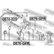 FEBEST 0575-GFR - Kit de réparation, étrier de frein