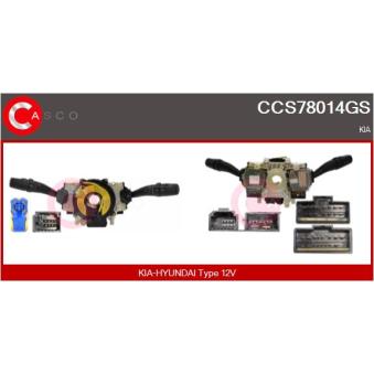 Commutateur de colonne de direction CASCO [CCS78014GS]