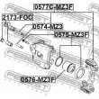 FEBEST 0577C-MZ3F - Jeu de supports d'étriers de freins