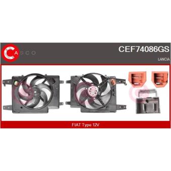 Moteur électrique, ventilateur pour radiateurs CASCO [CEF74086GS]