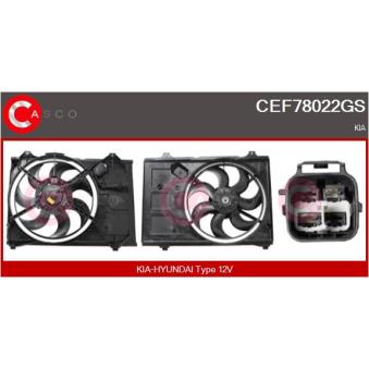 Moteur électrique, ventilateur pour radiateurs CASCO [CEF78022GS]
