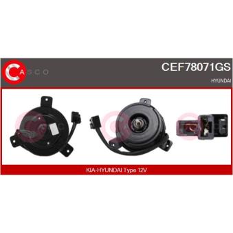 Moteur électrique, ventilateur pour radiateurs CASCO [CEF78071GS]