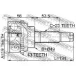 FEBEST 0710-017A43 - Embout de cardan avant (kit de réparation)