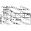 FEBEST 0710-XL7 - Embout de cardan avant (kit de réparation)