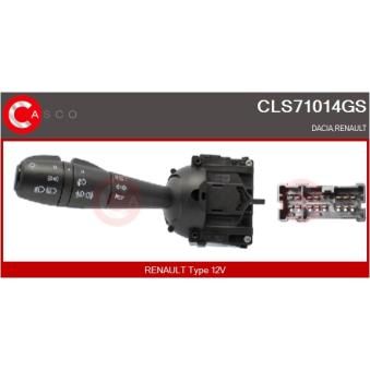 Commutateur de colonne de direction CASCO CLS71014GS pour DACIA LOGAN 1.0 SCe 75 - 73cv