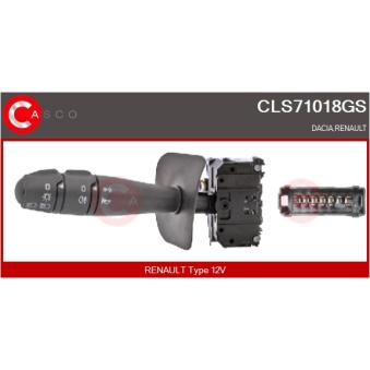 Commutateur de colonne de direction CASCO CLS71018GS pour RENAULT LOGAN 1.5 DCI - 86cv
