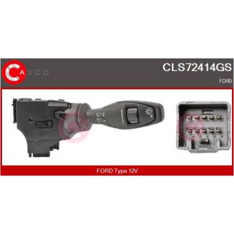 Commutateur de colonne de direction CASCO CLS72414GS pour CITROEN C8 1.5 TDCi - 75cv
