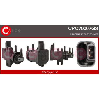 Transmetteur de pression, controle des gaz d'échappement CASCO CPC70007GS