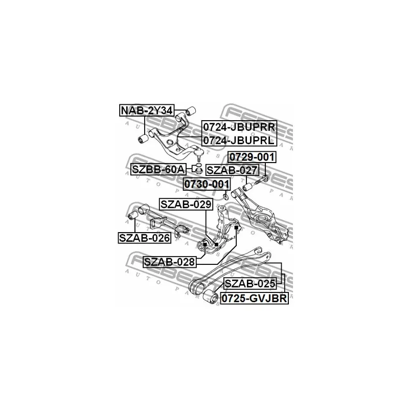 Vis de correction du carrossage FEBEST 0729-001 - Visuel 2