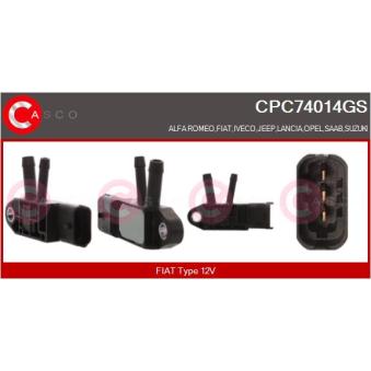 Transmetteur de pression, controle des gaz d'échappement CASCO [CPC74014GS]