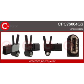Transmetteur de pression, controle des gaz d'échappement CASCO [CPC76004GS]