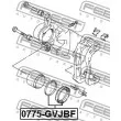 FEBEST 0775-GVJBF - Kit de réparation, étrier de frein