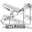 FEBEST 0775-RW420 - Kit de réparation, étrier de frein