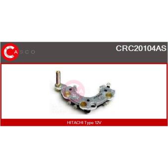 Pont de diodes, alternateur CASCO [CRC20104AS]