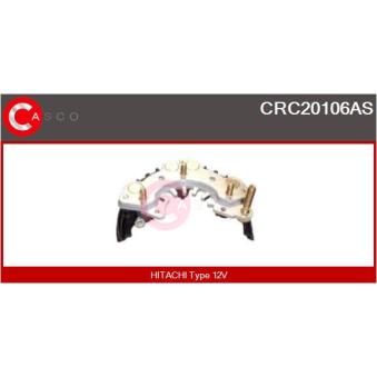 Pont de diodes, alternateur CASCO [CRC20106AS]