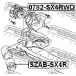 FEBEST 0782-SX4RWD - Moyeu de roue arrière