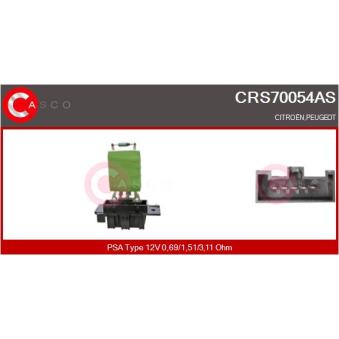 Résistance, pulseur d'air habitacle CASCO CRS70054AS